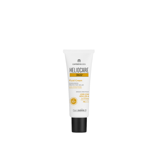 Cantabria Labs Heliocare 360 Fluid Cream SPF 50+ Сонцезахисний крем-флюїд з SPF 50+ для всіх ти...