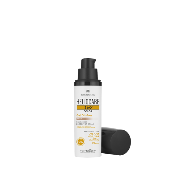 Cantabria Labs Heliocare 360 Color Gel Oil-Free Sunscreen SPF 50+ Beige Тональний сонцезахисний...
