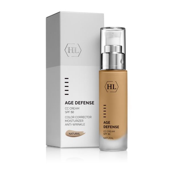 Age Defense CC Cream SPF 50 Natural Багатофункціональний крем для отримання декоративного ефекту, має заспокійливу та протизапальну дію, робить шкіру більш пружною та еластичною