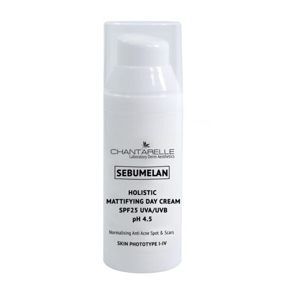 Sebumelan Холістичний денний крем, що матує, SPF25 UVA/UVB pH 4,5 50 мл Chantarelle