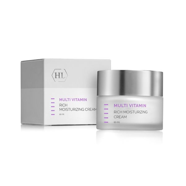 Multi Vitamin Rich Moisturizing Cream Зволожуючий крем, збагачений вітамінами A, B, F і H, потужний комплекс, який працює синергічно, одночасно живить шкіру і покращує пружність і еластичність